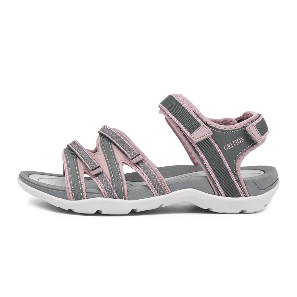 GRITION Breathable Non Slip Strappy Velcro Sandal Shoes