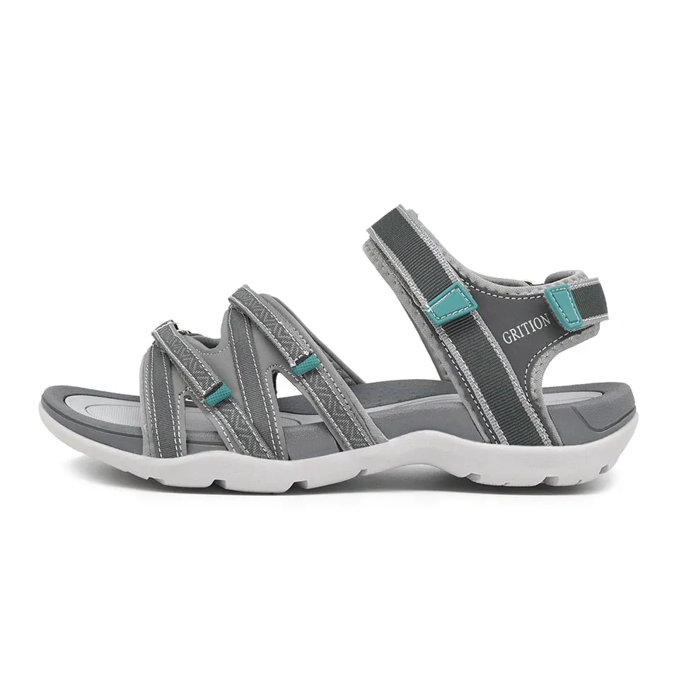 GRITION Breathable Non Slip Strappy Velcro Sandal Shoes