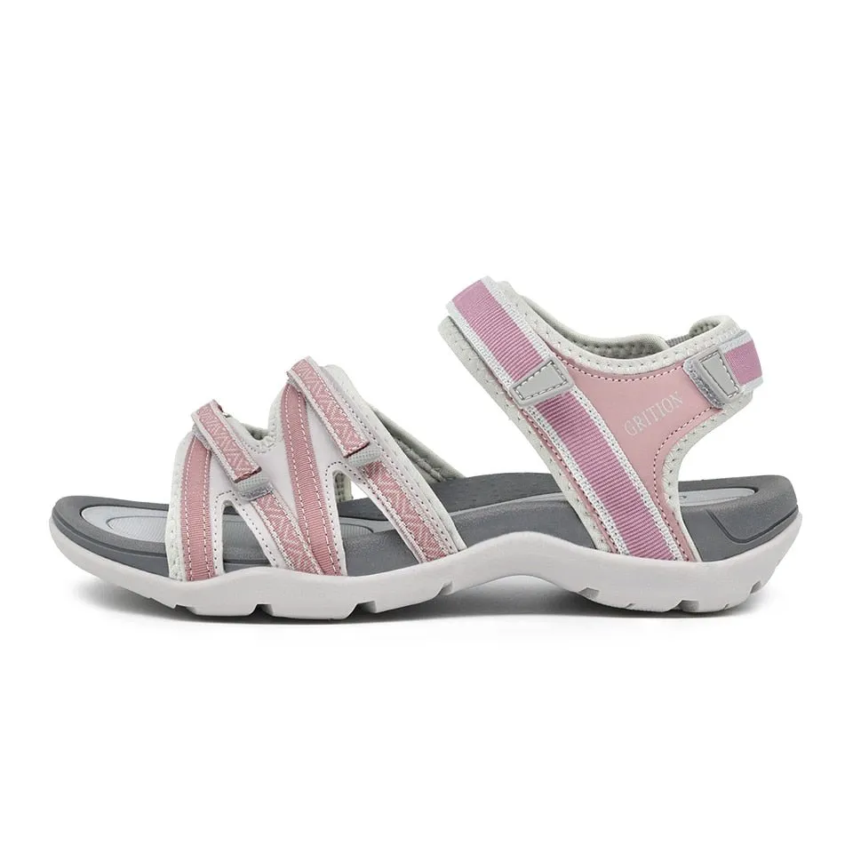 GRITION Breathable Non Slip Strappy Velcro Sandal Shoes