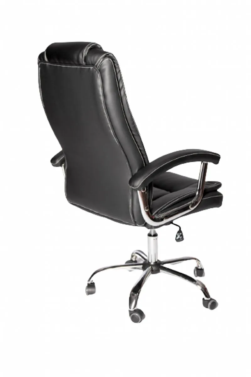 High-Back And Adjustable Height Executive Swivel Office Chair 521H Black