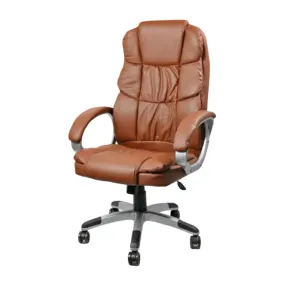 High Back Pu Leather Ergonomic Office Chair 8890H Brown