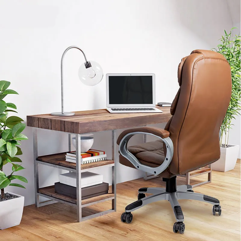 High Back Pu Leather Ergonomic Office Chair 8890H Brown