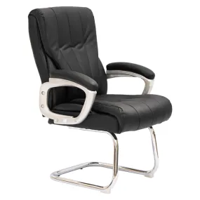 High-Back Pu Leather Office Chair 518G Black