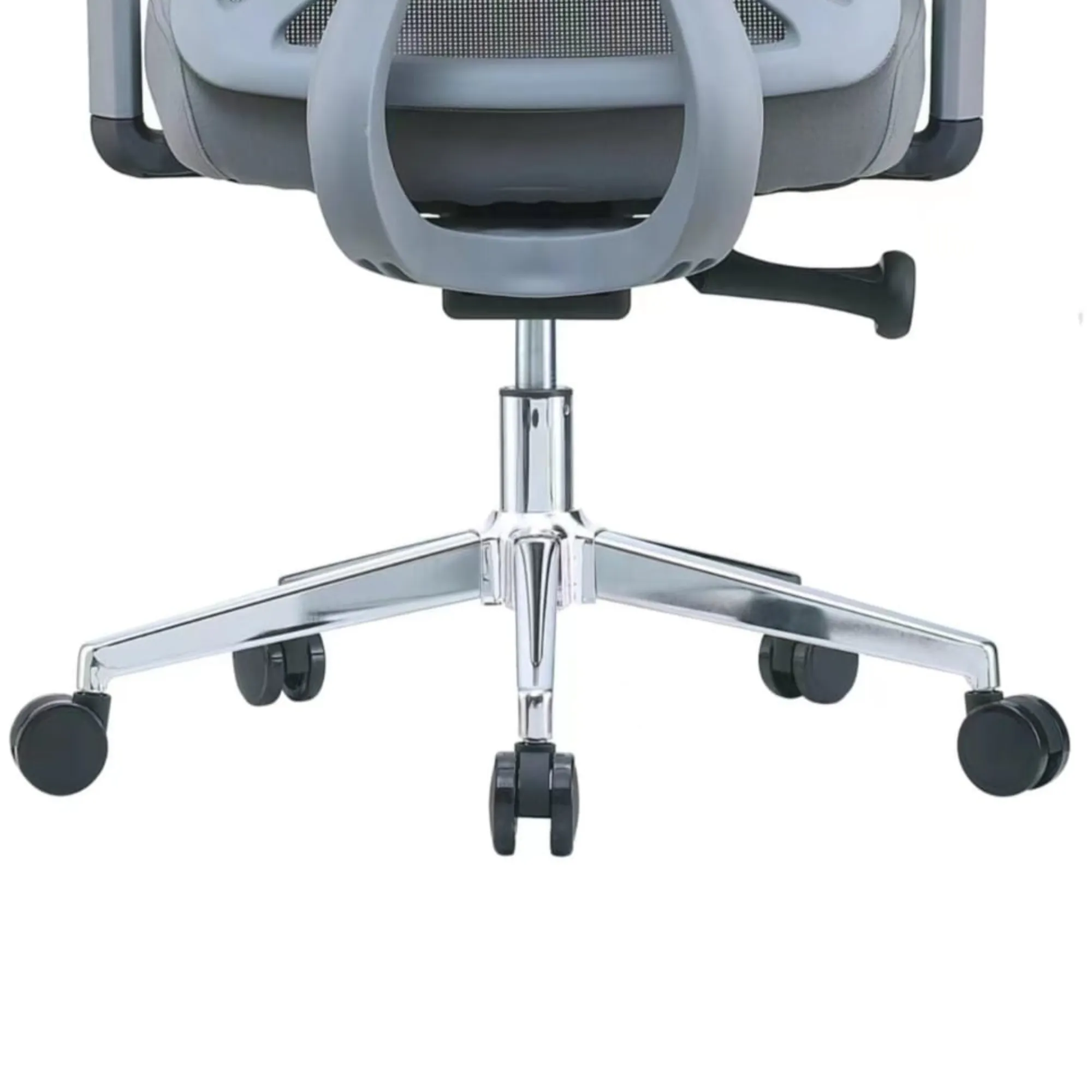 High Back Swivel Mesh Office Chairs With Lumbar Support And Headrest Grey