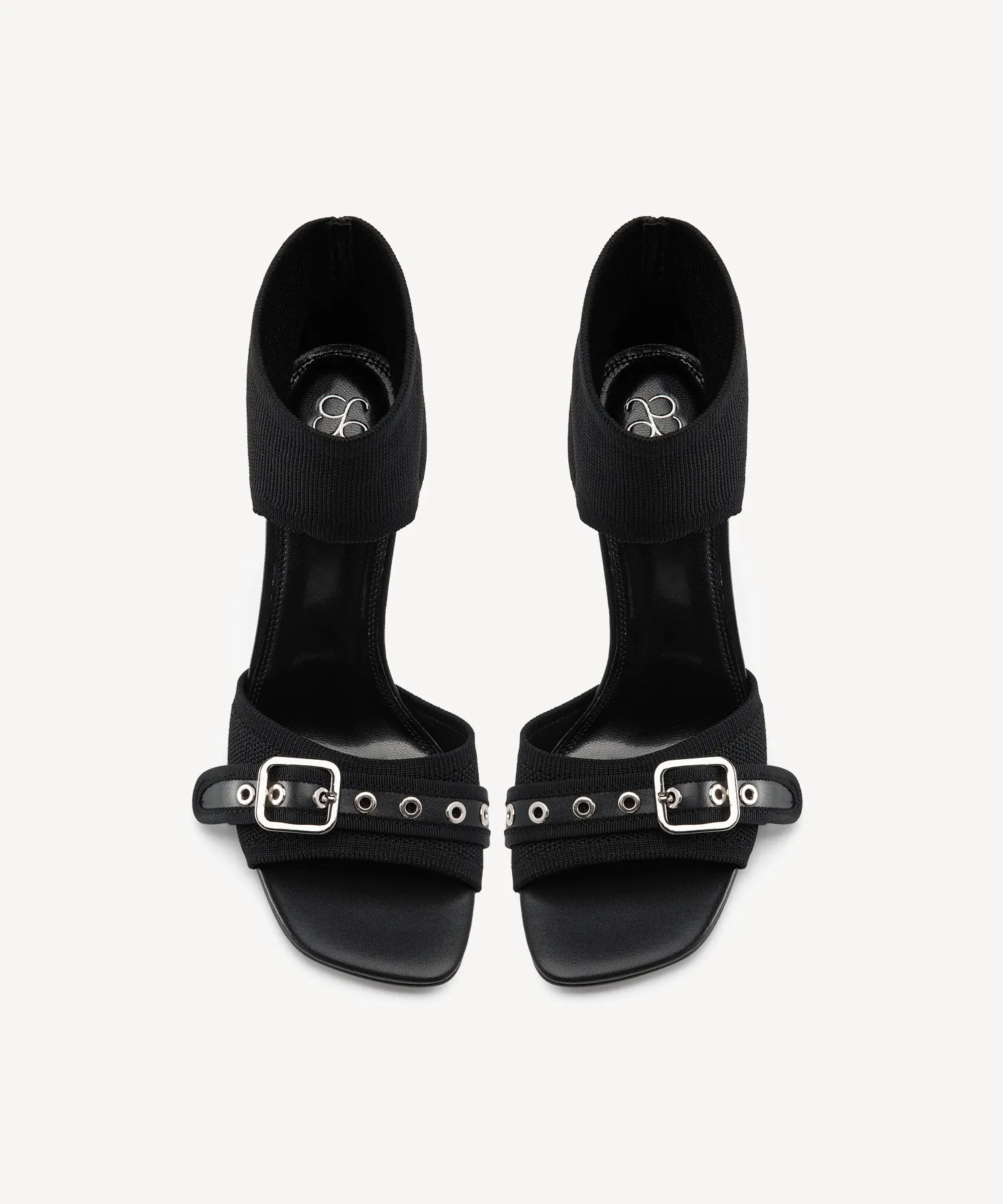 INFINITE Buckle Stiletto Heeled Sandals