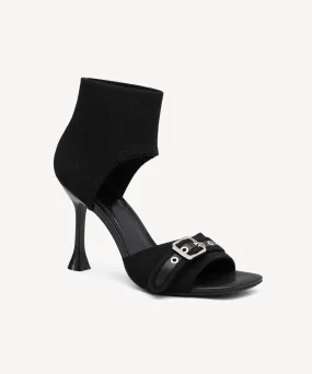 INFINITE Buckle Stiletto Heeled Sandals
