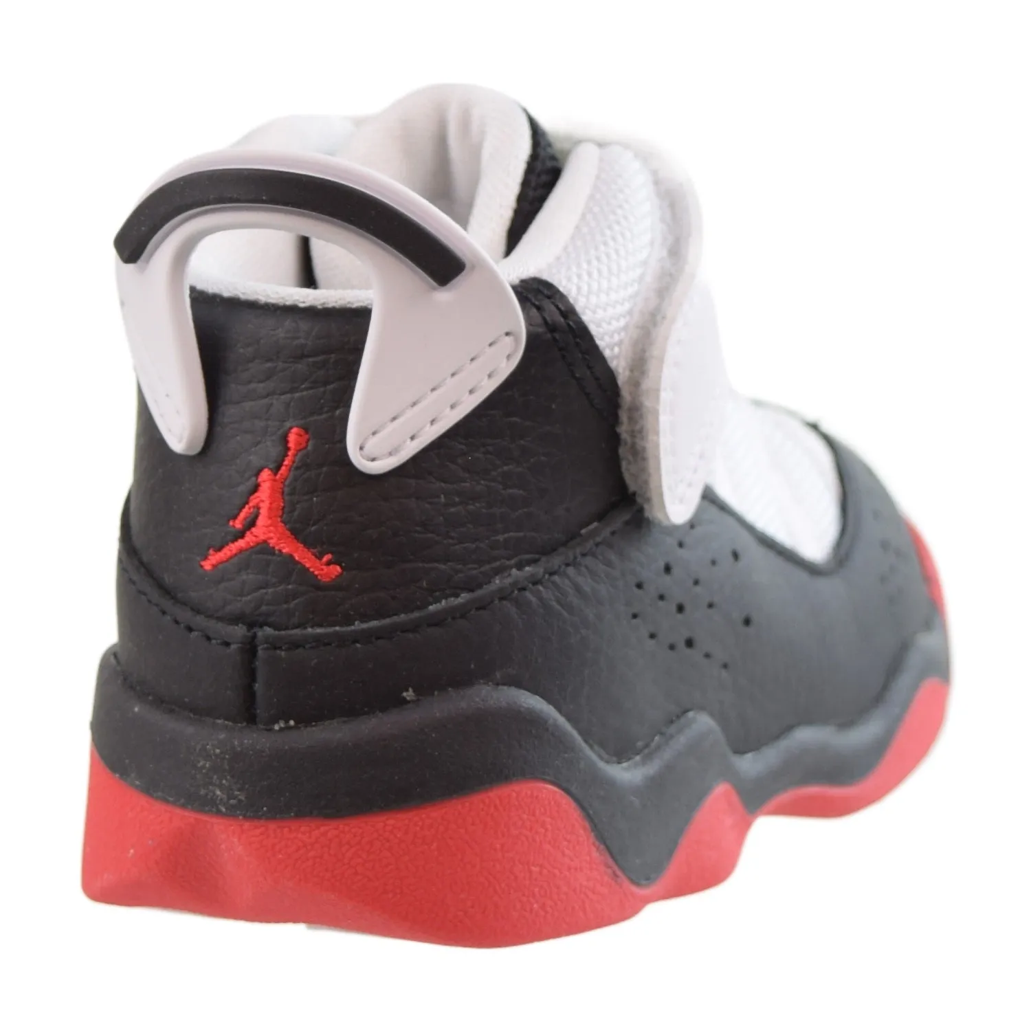 Jordan 6 Rings "'He Got Game" (TD) Toddler Shoes Black-University Red-White