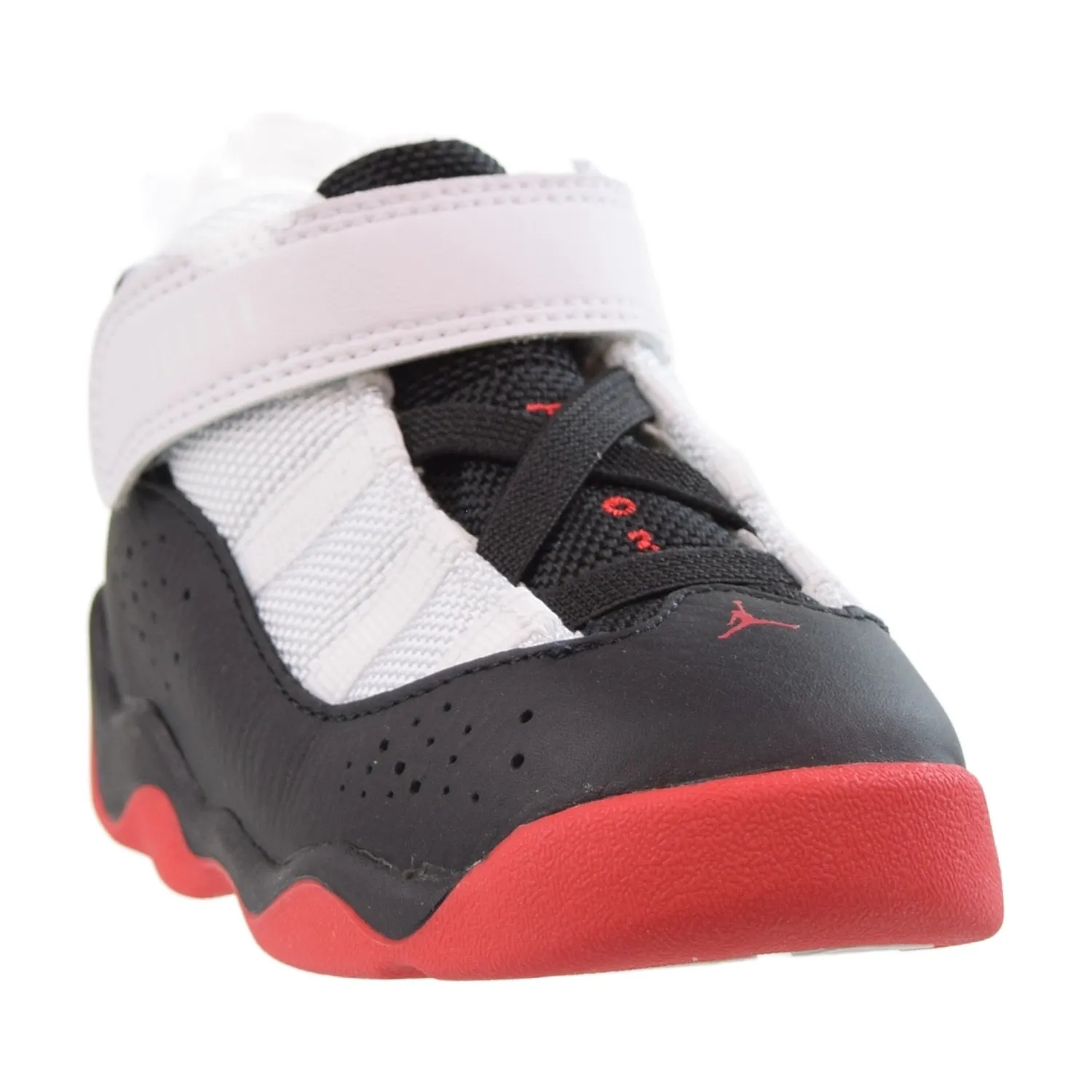 Jordan 6 Rings "'He Got Game" (TD) Toddler Shoes Black-University Red-White