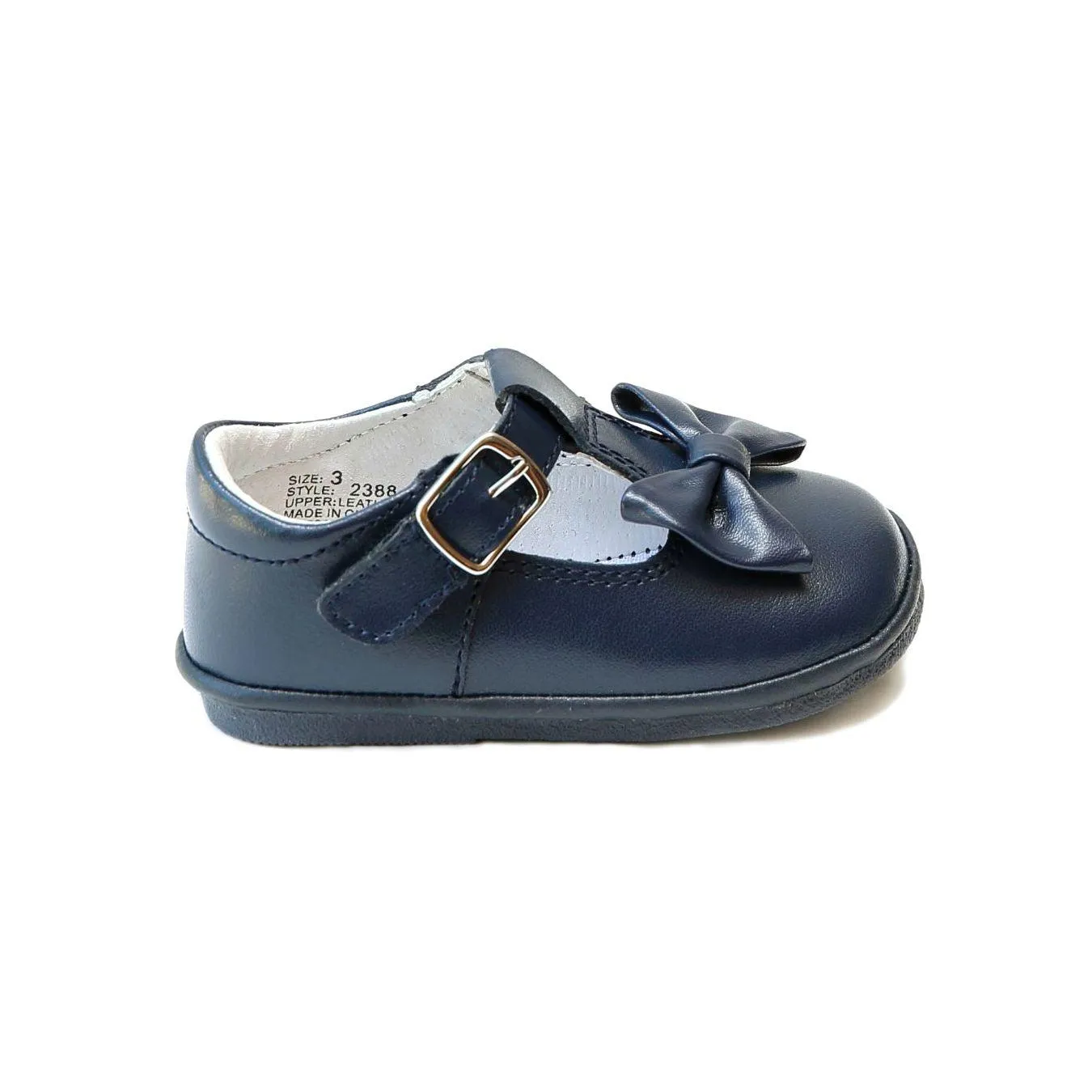 L'Amour Shoes Minnie Bow Mary Jane - Navy