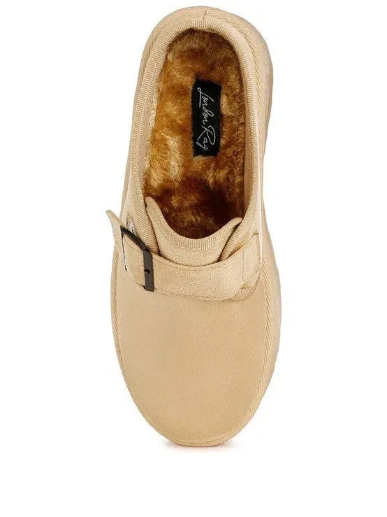 London Rag Ryeson Buckle Strap Platform Classic Slip-Ons