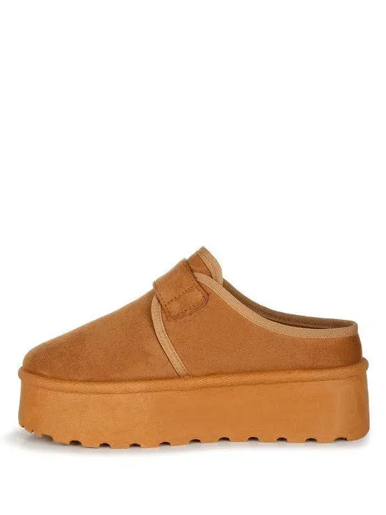London Rag Ryeson Buckle Strap Platform Classic Slip-Ons