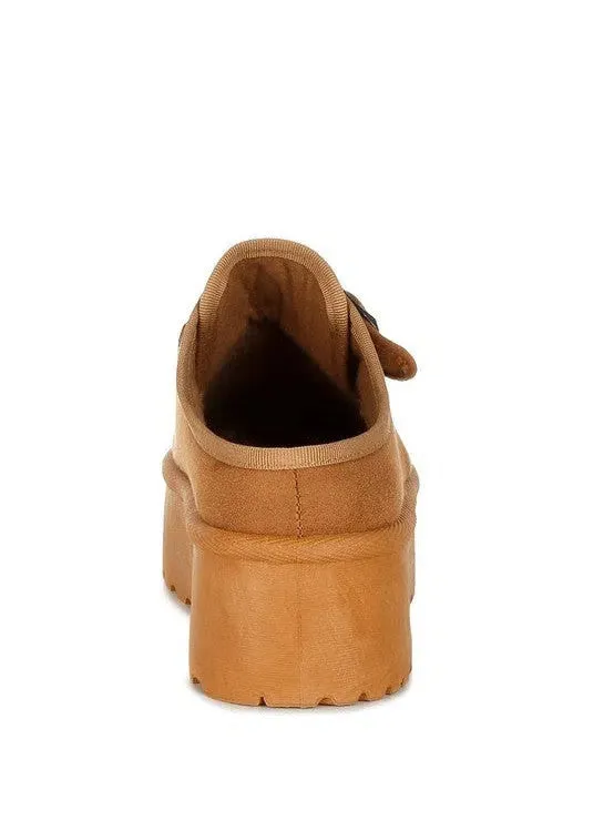 London Rag Ryeson Buckle Strap Platform Classic Slip-Ons