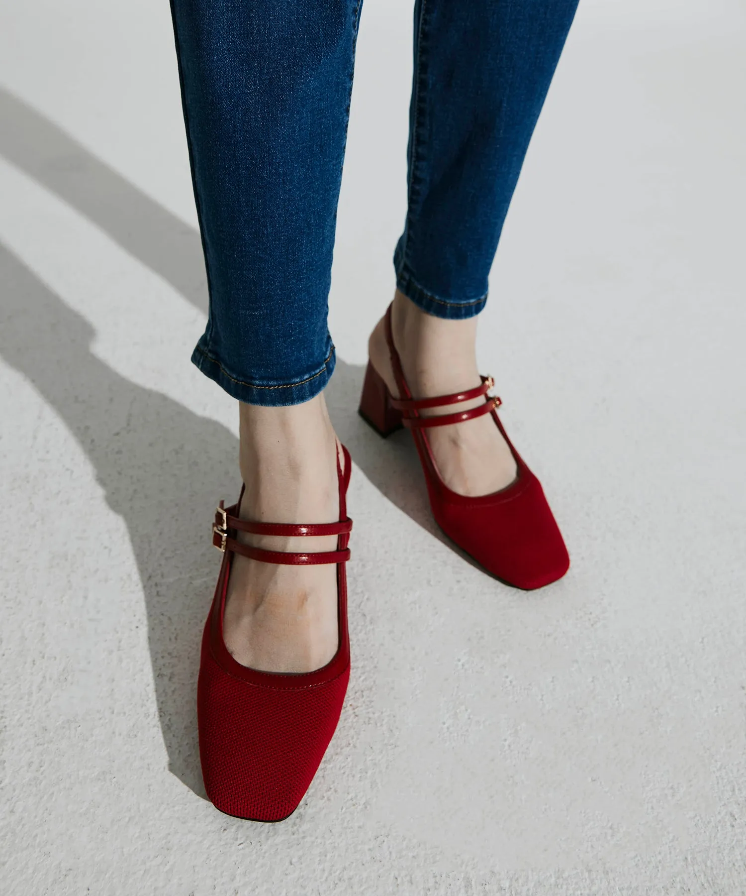 Mary Jane Slingback Pumps