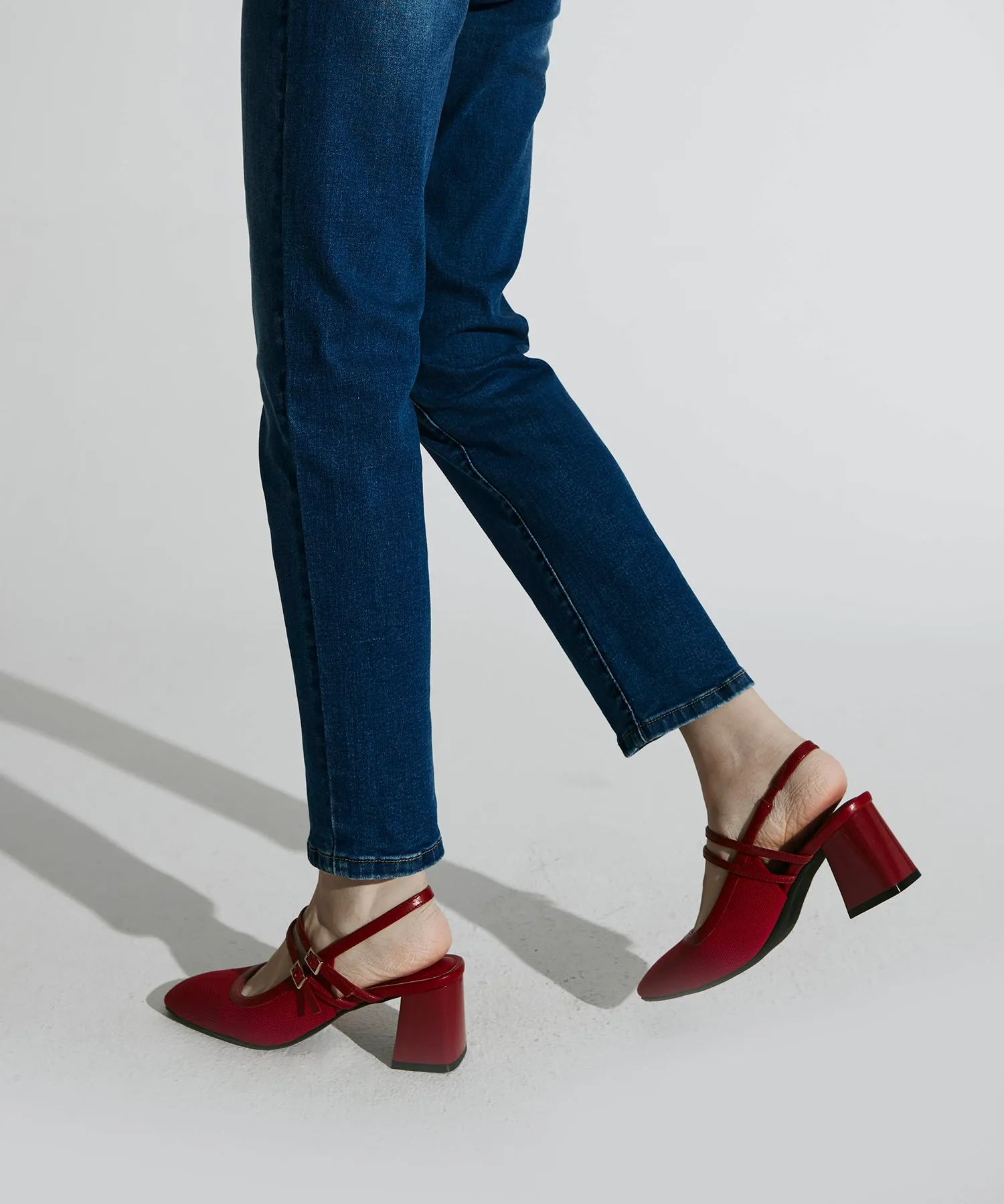 Mary Jane Slingback Pumps