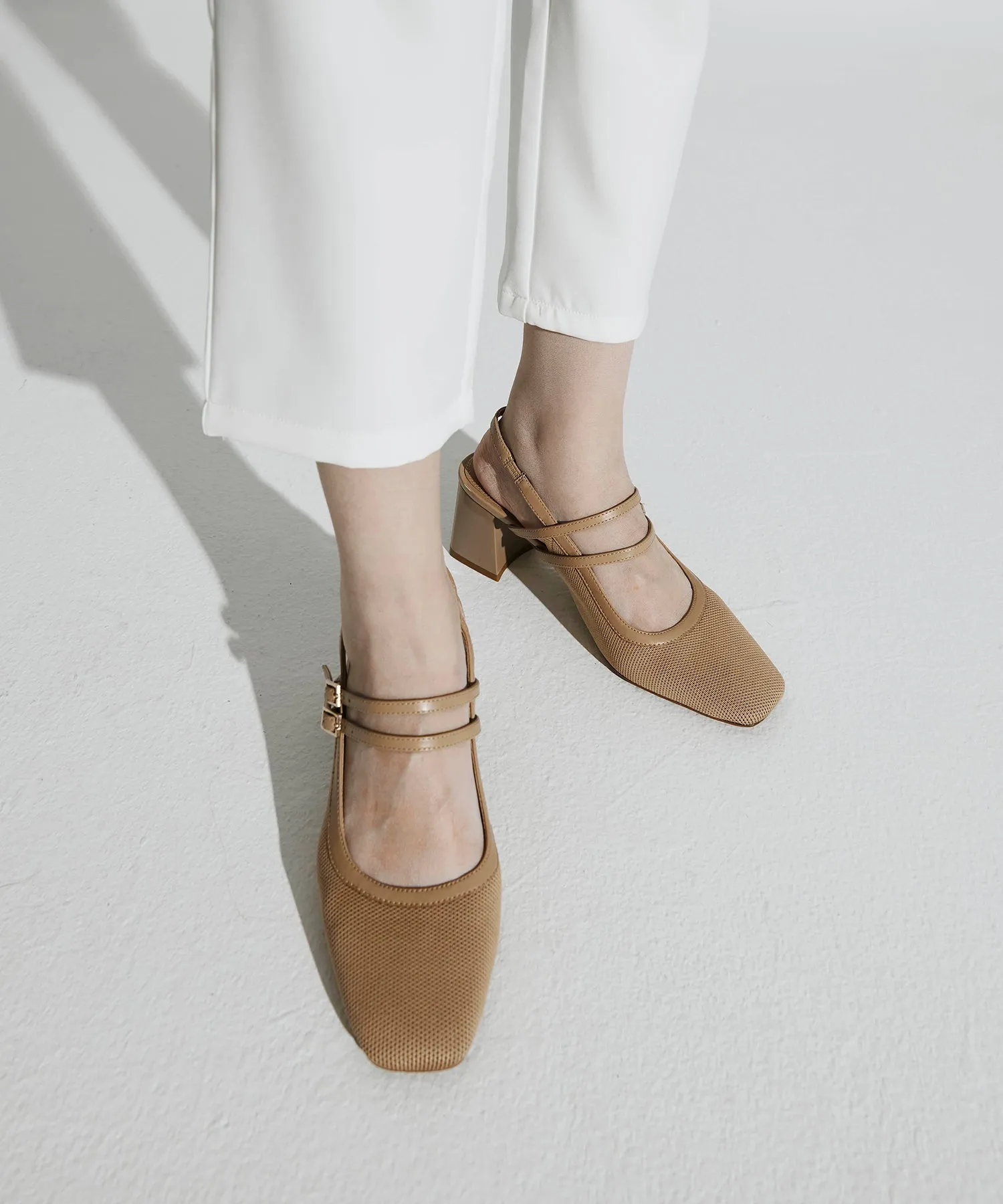 Mary Jane Slingback Pumps