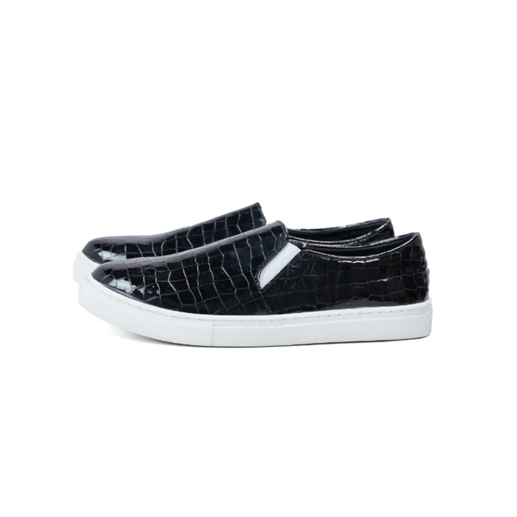 Metallic Scaled Slip-ons