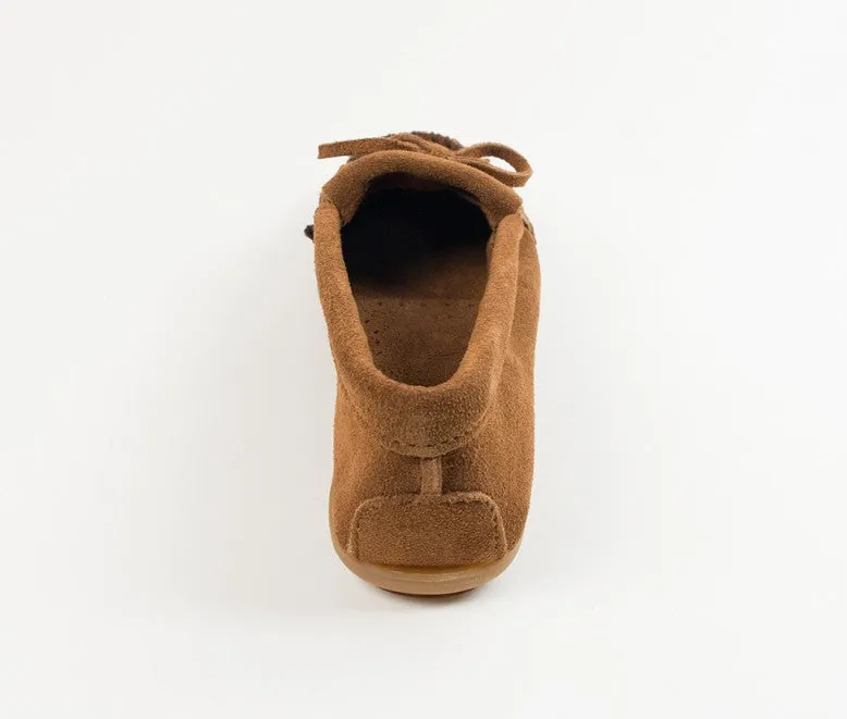 Minnetonka Women's Dusty Brown Kilty Hard Sole Moccasin
