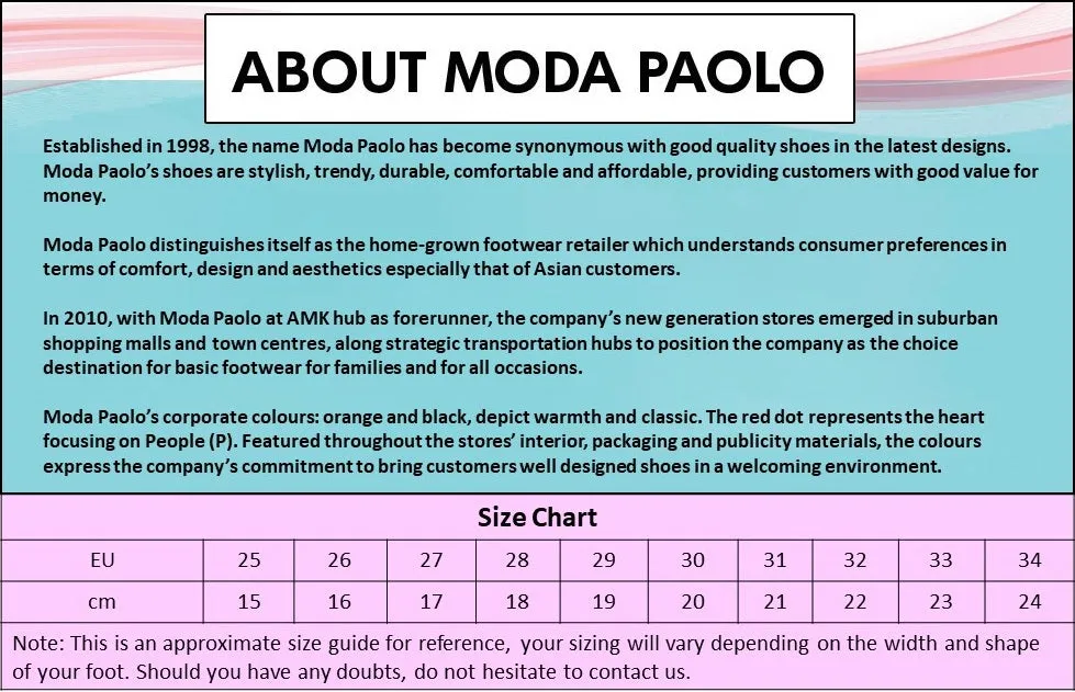 Moda Paolo Girls Heels In 2 Colours (34900T)