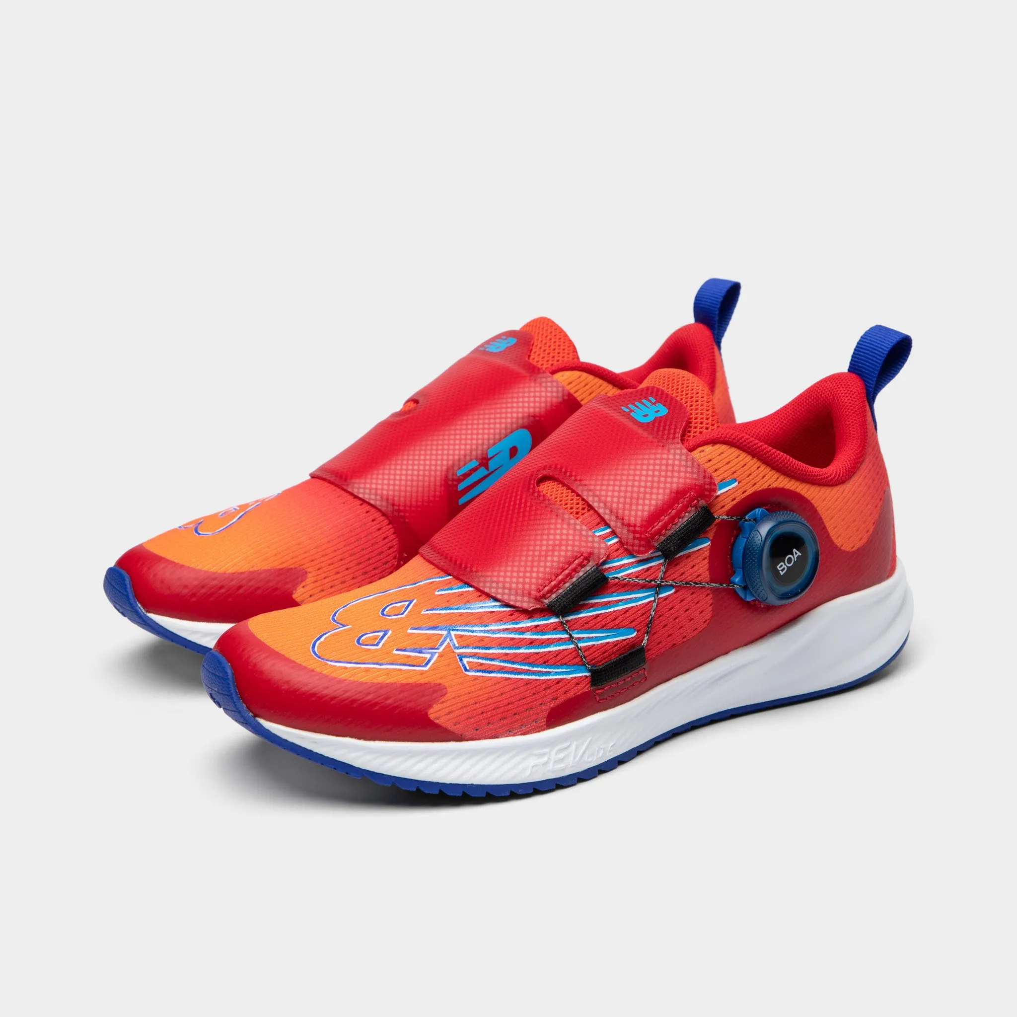 New Balance Juniors' Fuelcore Reveal Boa Neo Flame / Team Red - Infinity Blue