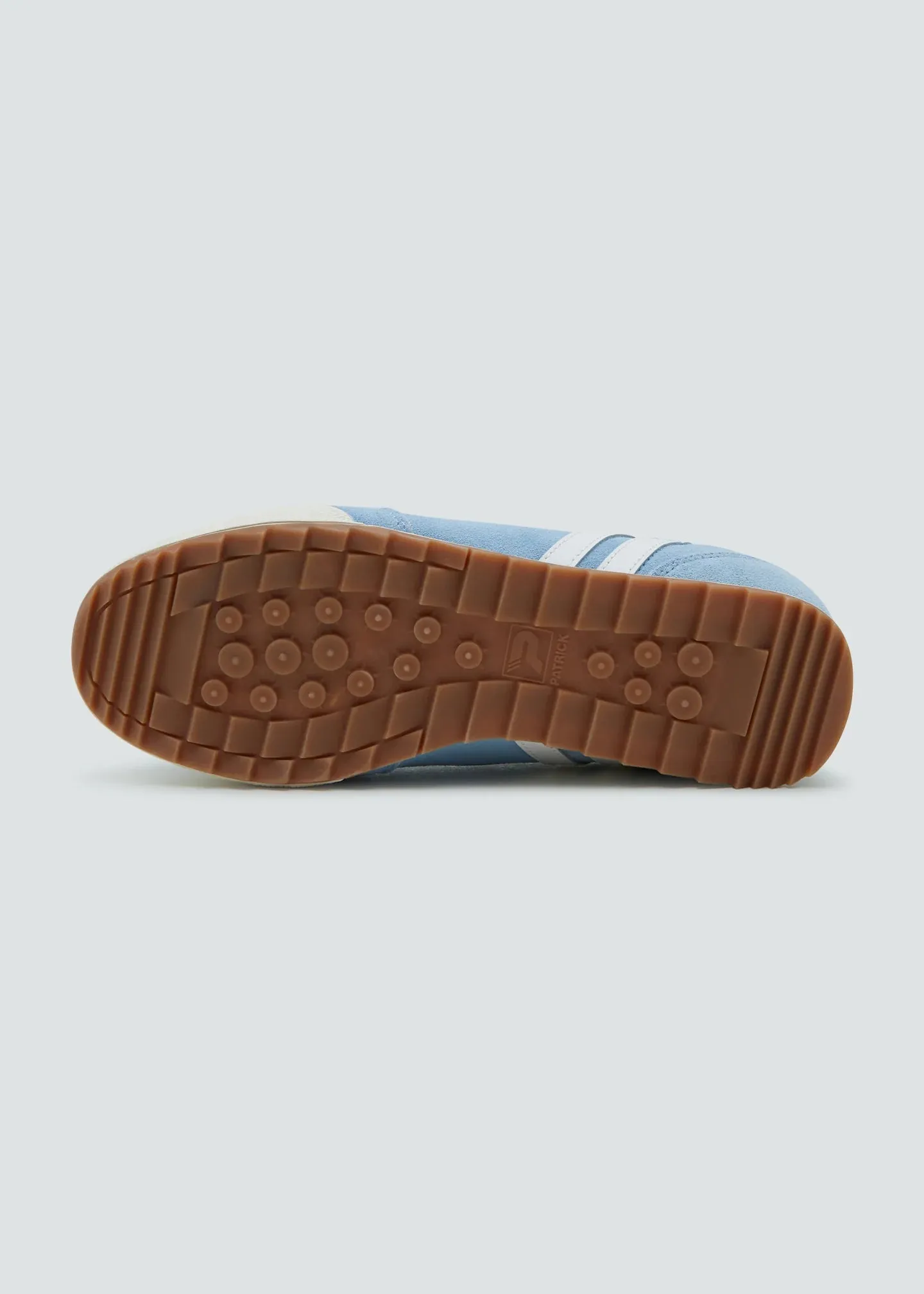 Patrick Rio Suede Trainers Sky Blue/White - 1512