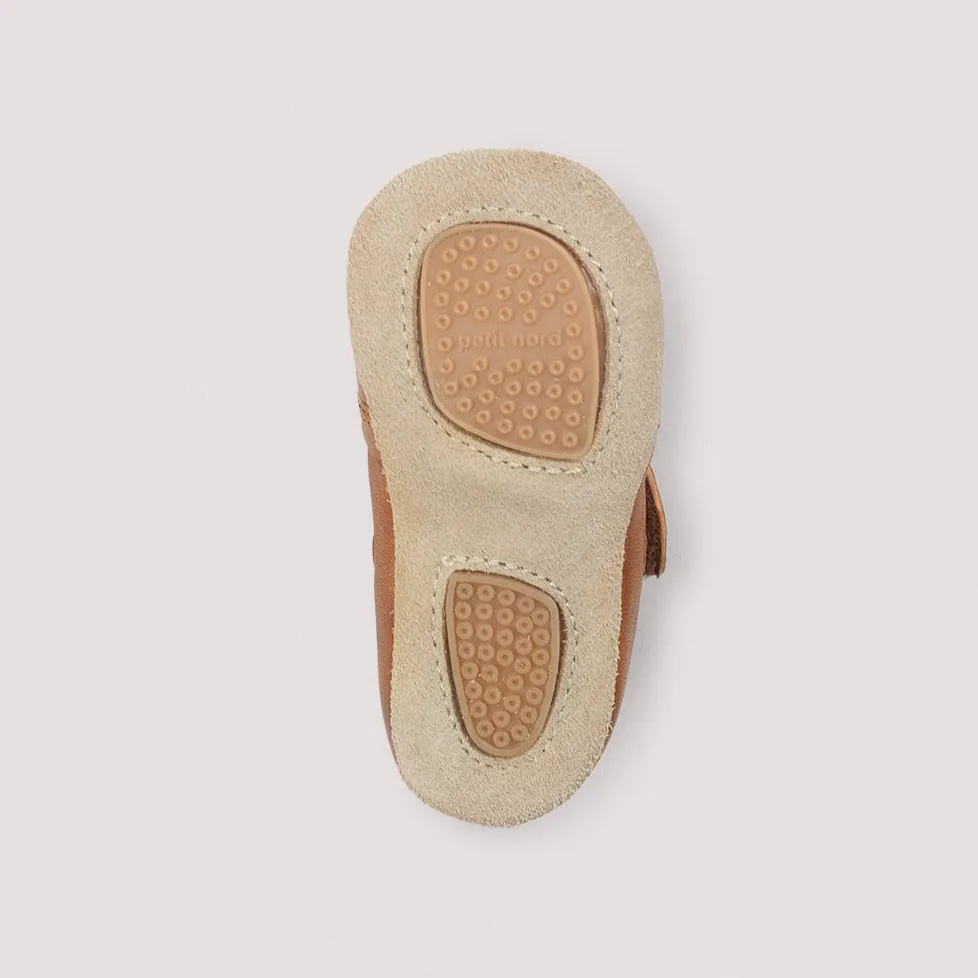 PETIT NORD - Shoe with Velcro (Rose Clay Suede)