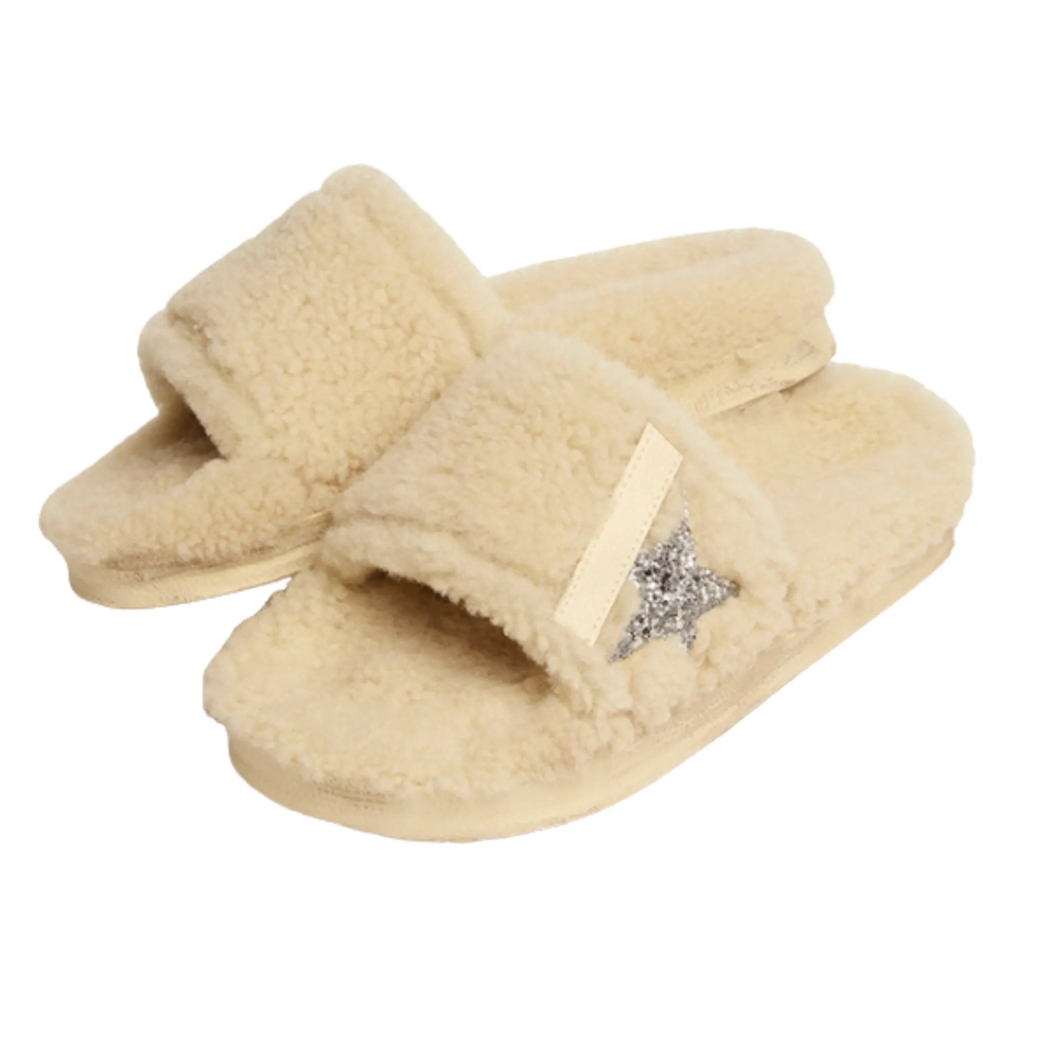 POOLSTAR SHEARLING SLIP ONS