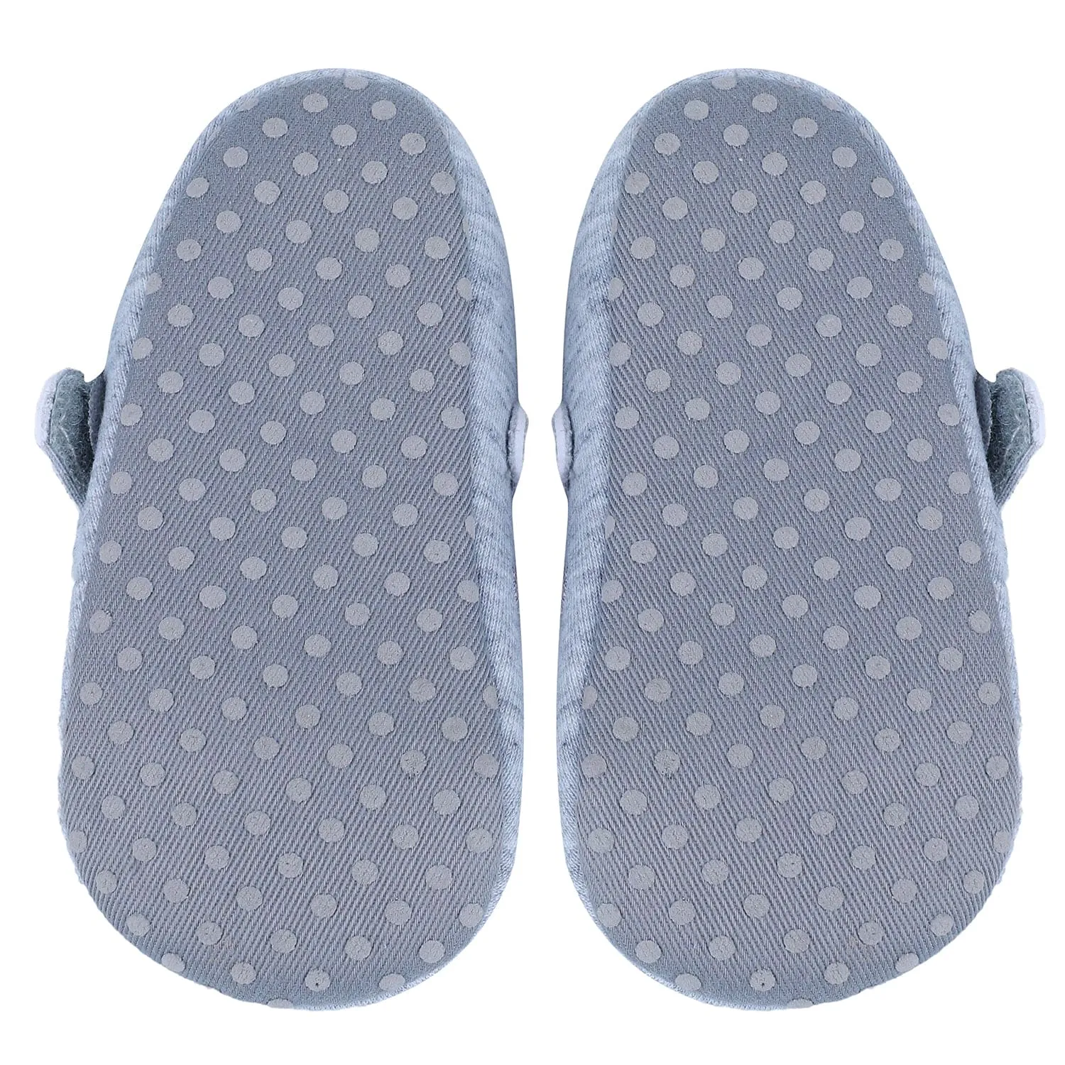 Princess Heart Premium Girls Anti-Slip Ballerina Booties - Grey