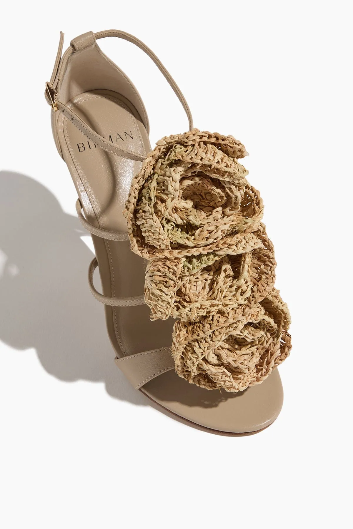 Sadie Flower Sandal in Chalk/Natural