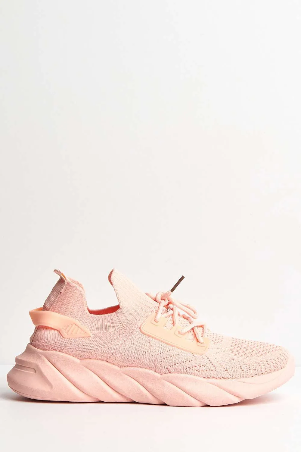 Savi Lace Up Trainers in Pink