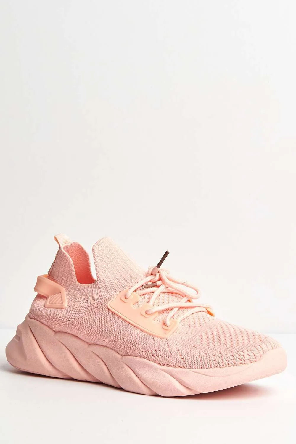 Savi Lace Up Trainers in Pink
