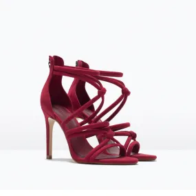 Sexy Bandage Roman High-Heeled Sandals