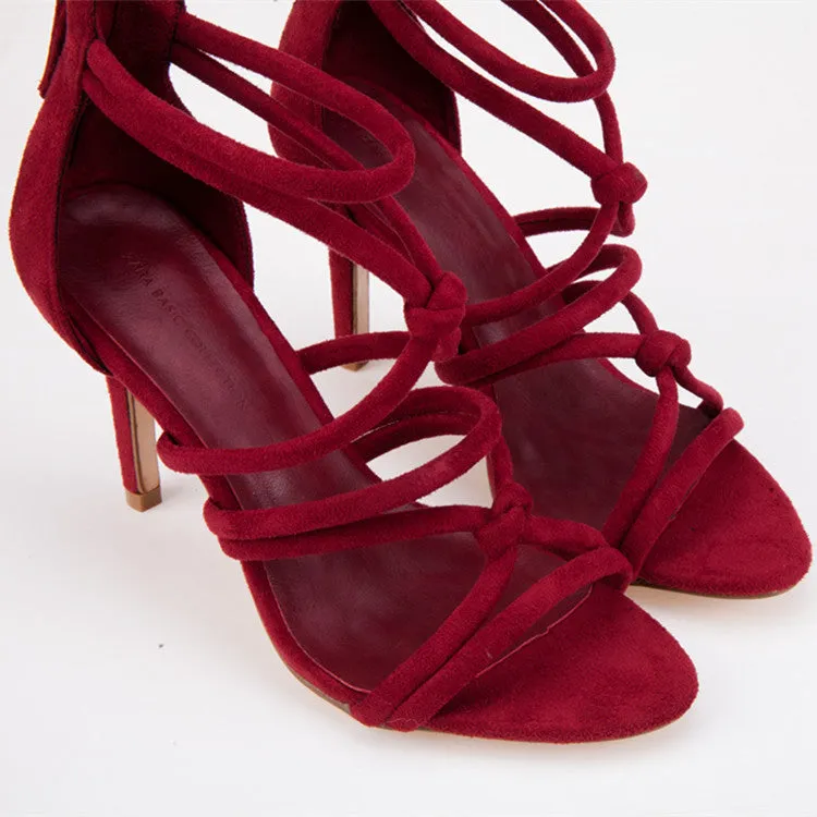 Sexy Bandage Roman High-Heeled Sandals