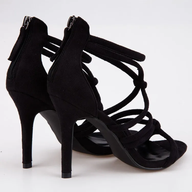 Sexy Bandage Roman High-Heeled Sandals
