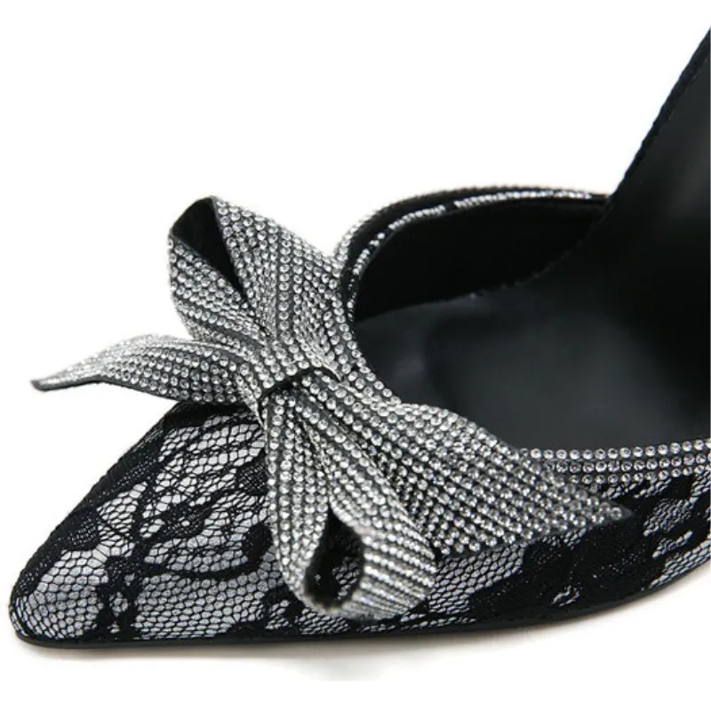 Snowflake Lace Bow-knot Sandals