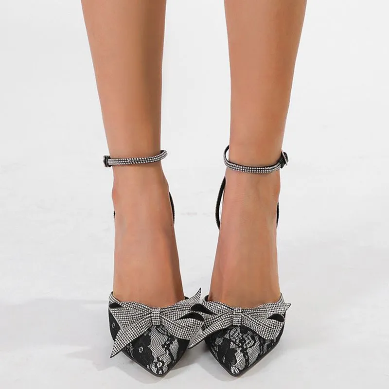 Snowflake Lace Bow-knot Sandals