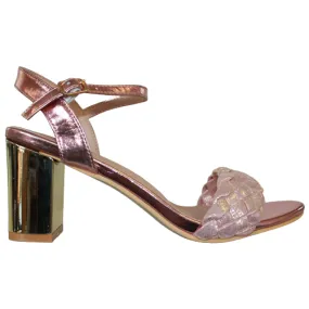 Sorento Block Heeled Sandals - Moyvalley - Blush