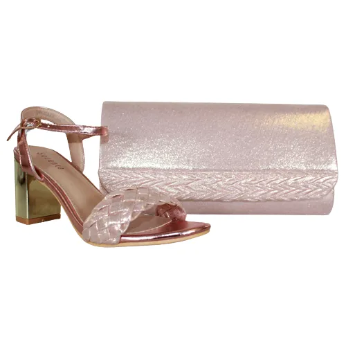 Sorento Block Heeled Sandals - Moyvalley - Blush