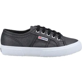 Superga Womens 2750 Glitter Canvas Trainers - Black