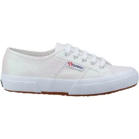 Superga Womens 2750 Lamé Trainers - White