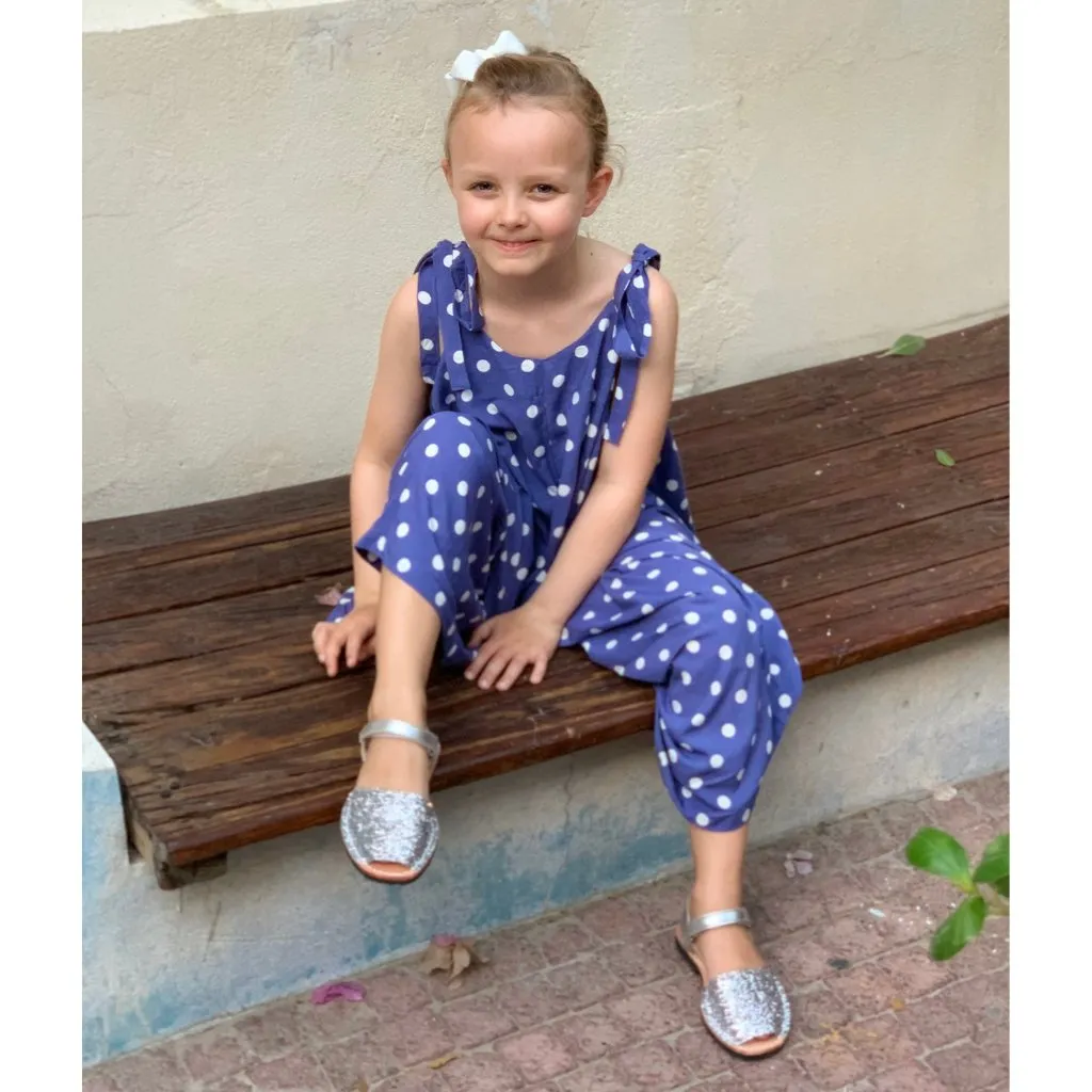 Toddler Avarca in Silver Glitter