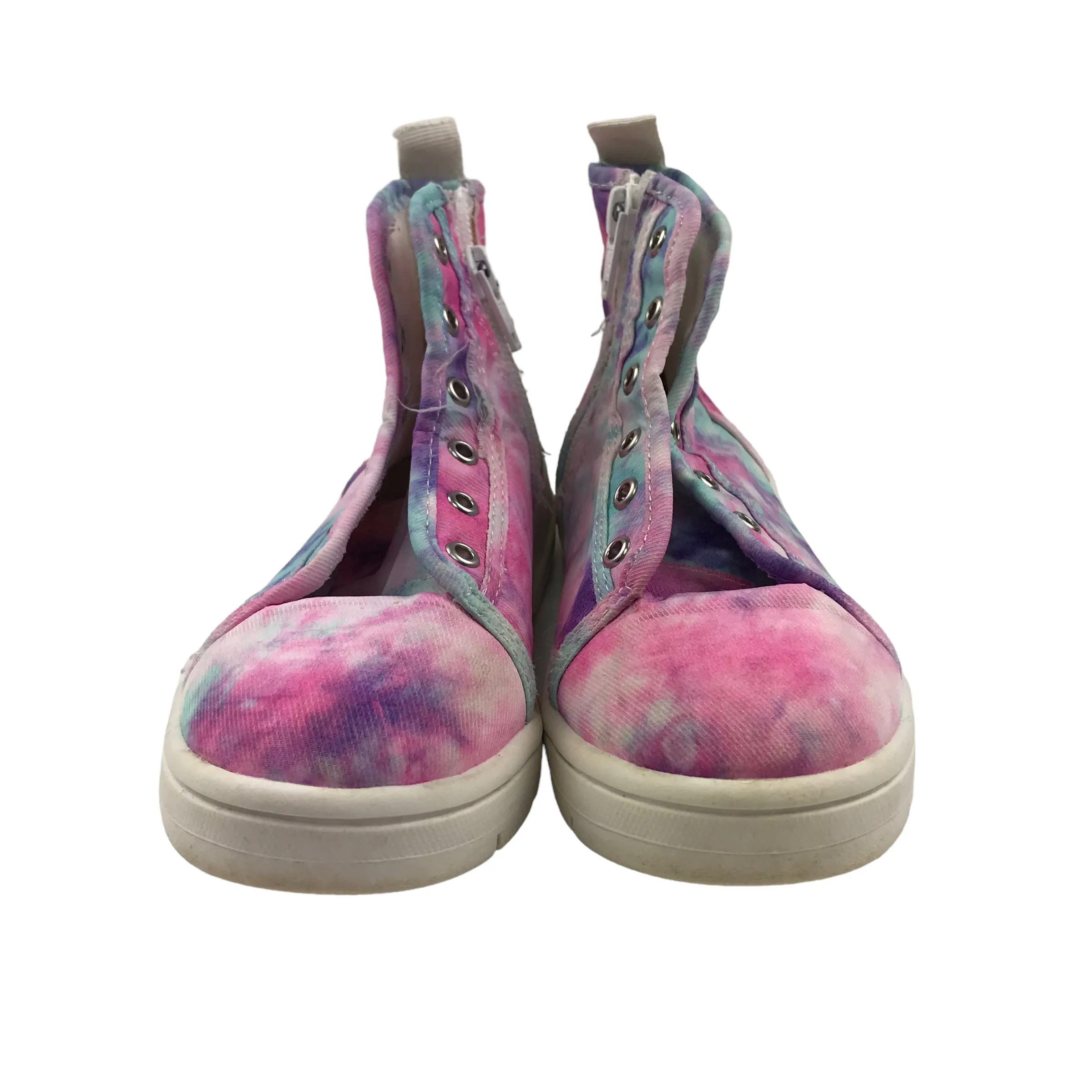 Tu Pink and Blue Tie Dye High Tops Trainers Shoe Size 10 junior
