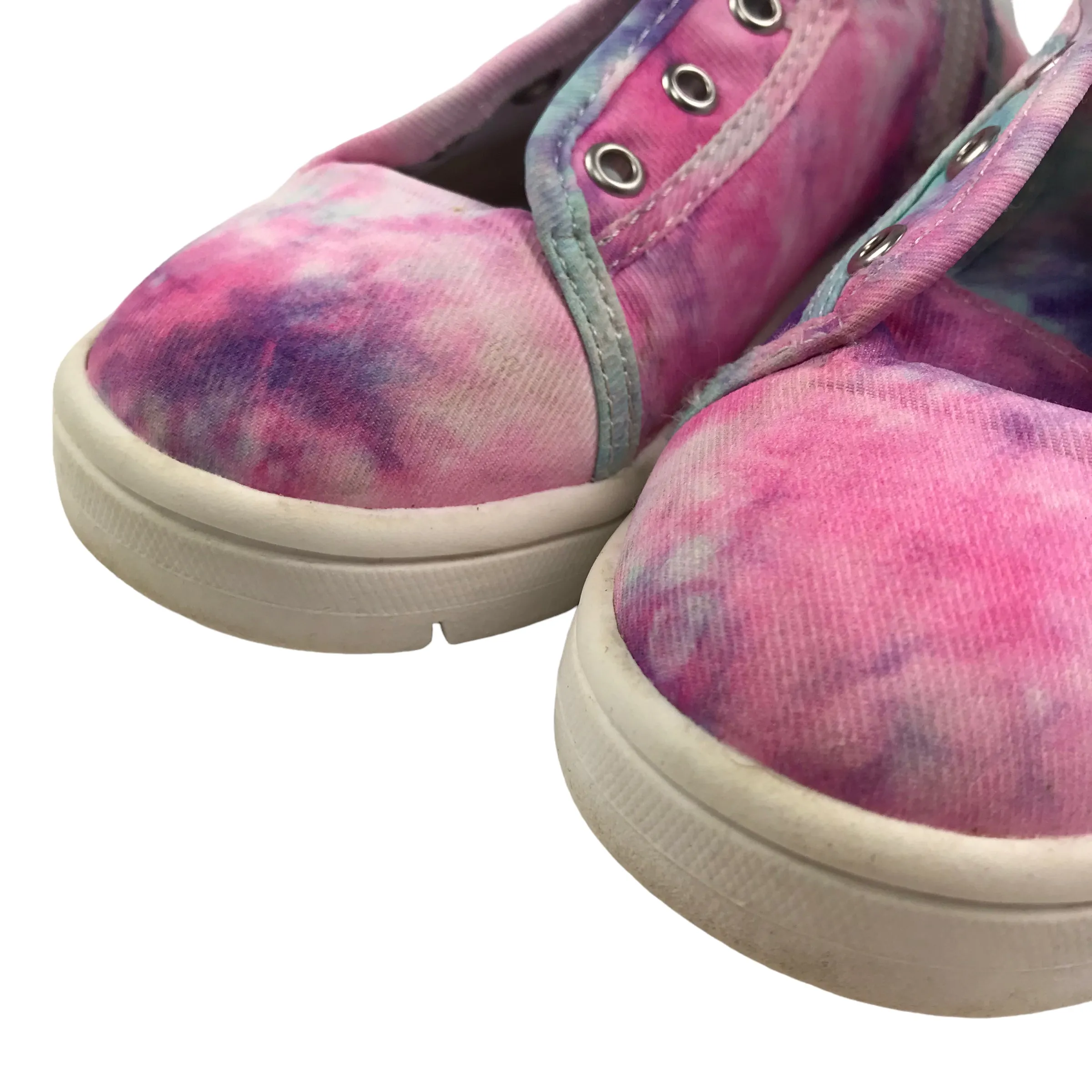 Tu Pink and Blue Tie Dye High Tops Trainers Shoe Size 10 junior