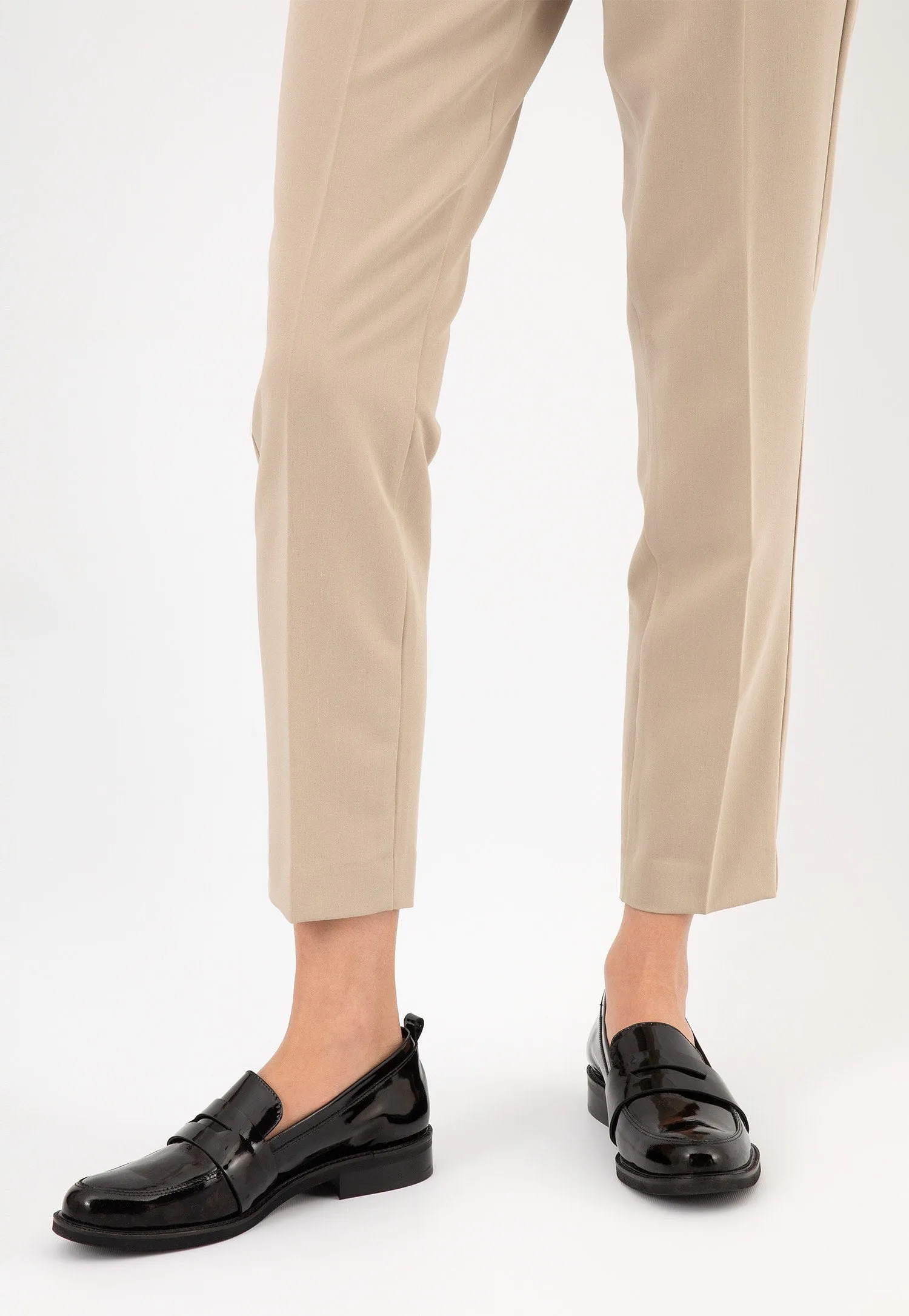 Wojas Black Patent Leather Loafers | 4606931