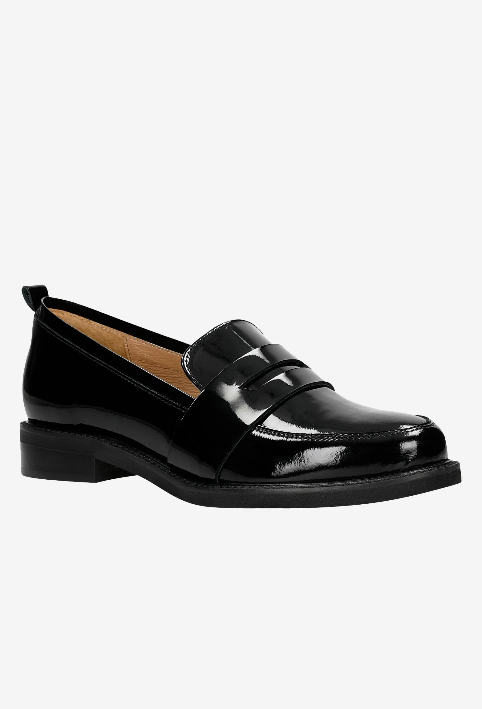 Wojas Black Patent Leather Loafers | 4606931