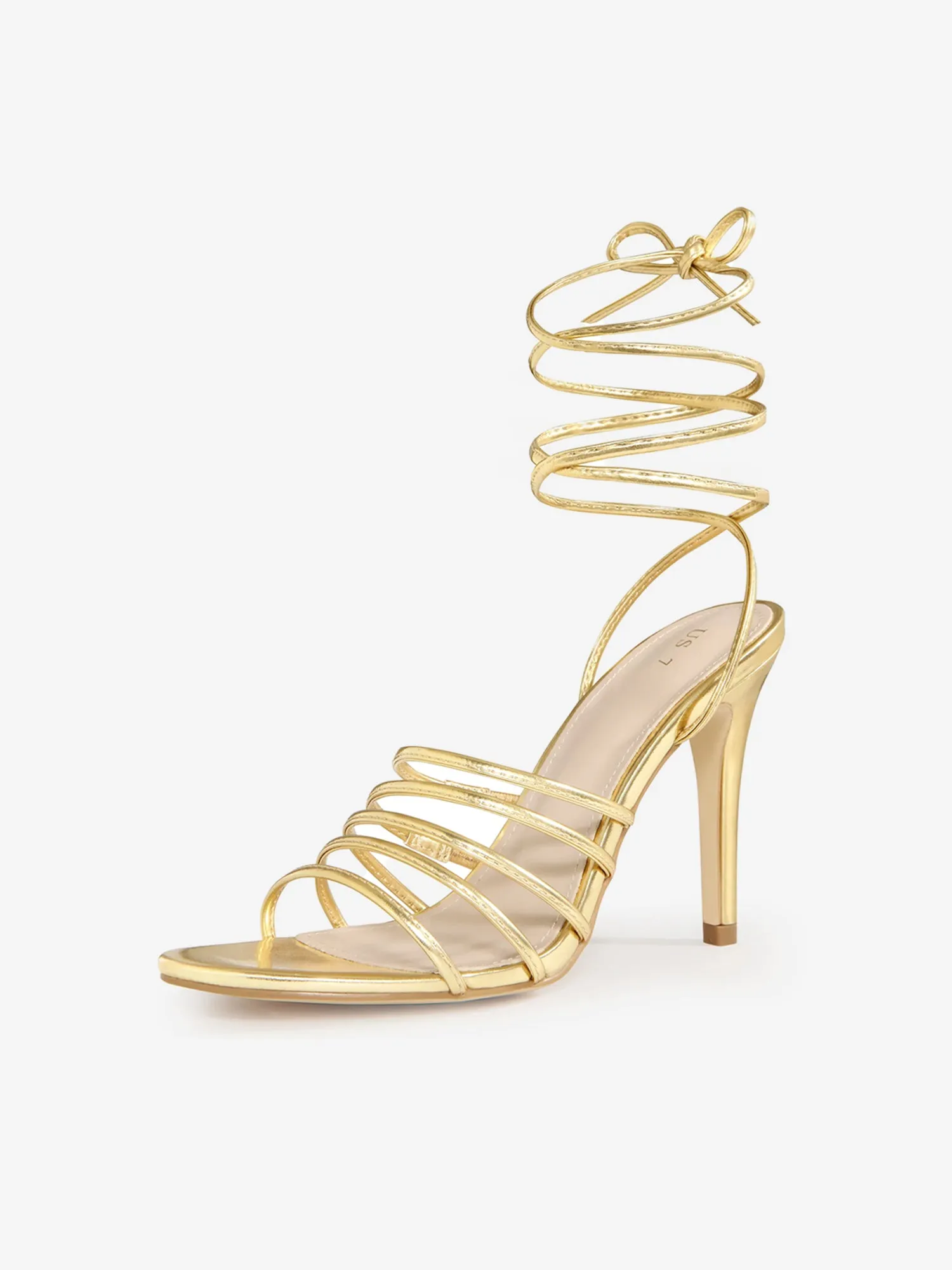 Women's Lace-Up Strappy Slingback Stiletto High Heel Sandals